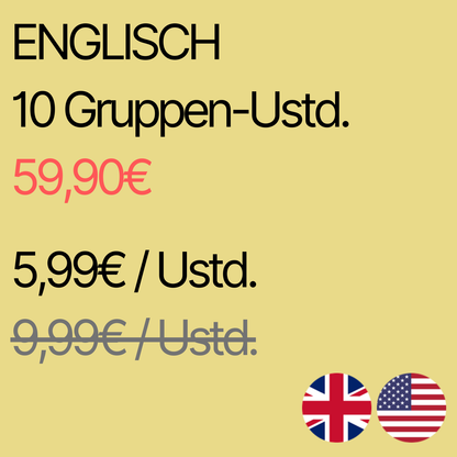 10 Group Classes - English